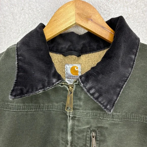 Carhartt Sandstone Ridge Coat Sherpa Lined Womens Medium WC061 MOS Moss Green - Picture 10 of 14